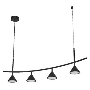 Decor Fuji 4XPendant Linear 16W 930 Black Decor Fuji 4XPendant Linear 16W 930 Black