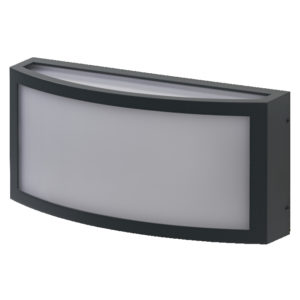 Endura Classic E27 IP65 Cuadra Wall Dark Grey