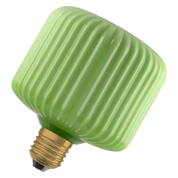 DECOR LED FLAT LAMP 3.5W 827 E27 Non-DIM IN COLOURED GLASS SQUARE GREEN DECOR LED FLAT LAMP 3.5W 827 E27 Non-DIM IN COLOURED GLASS SQUARE GREEN
