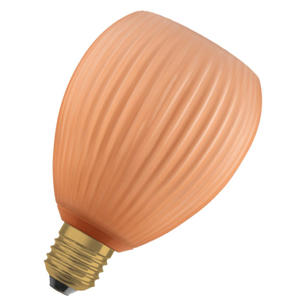DECOR LED FLAT LAMP 3.5W 827 E27 Non-DIM IN COLOURED GLASS OVAL ORANGE DECOR LED FLAT LAMP 3.5W 827 E27 Non-DIM IN COLOURED GLASS OVAL ORANGE