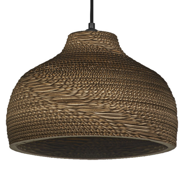 Decor Cardboard Hat Pendant E27 Brown Decor Cardboard Hat Pendant E27 Brown