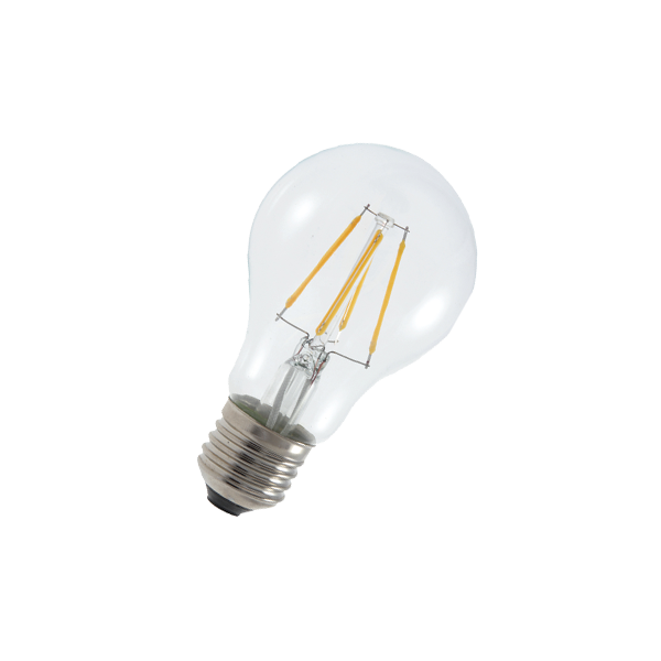 A60 12W E27 3000К Filament 220V 1200Лм 60*108мм FOTON_LIGHTING  -  лампа груша прозрачная