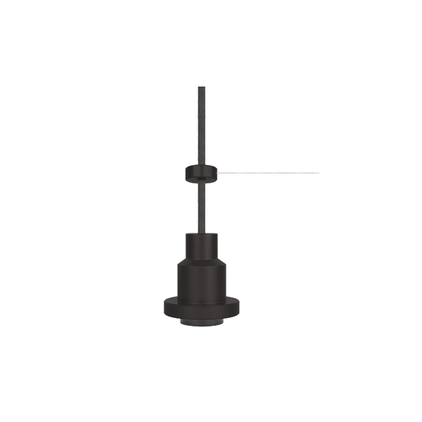 1906  PENDULUM PRO BLACK 1*Е27  68*84mm (длина провода - 3000мм) - подвес свет-к LEDV