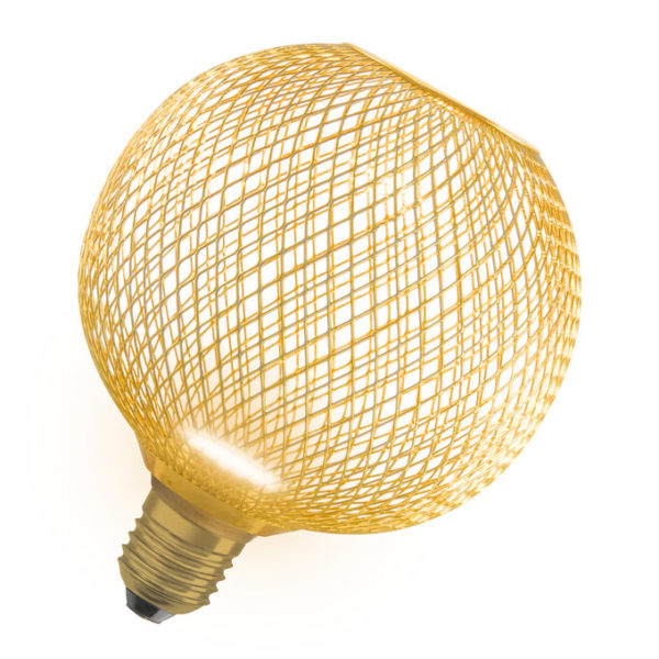 DECOR LED FLAT GLOBE 125 GOLD 3.5W 827 Frosted E27 Non-DIM