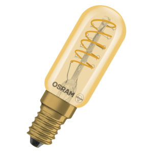 Vintage 1906 T26 25 Spiral Filament DIM 2.8W 822 Gold E14