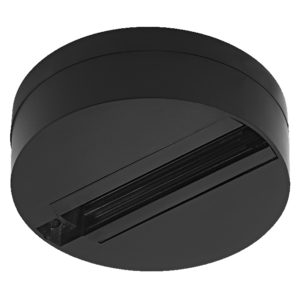 Tracklight Round Base Black Tracklight Round Base Black
