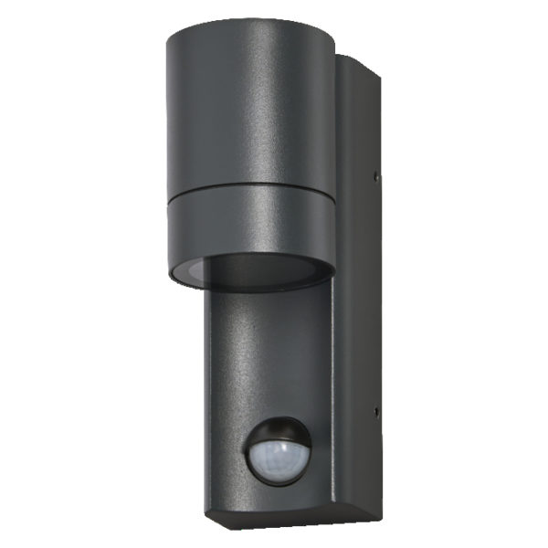 Endura Classic GU10 IP65 Isidor Wall Sensor Dark Grey