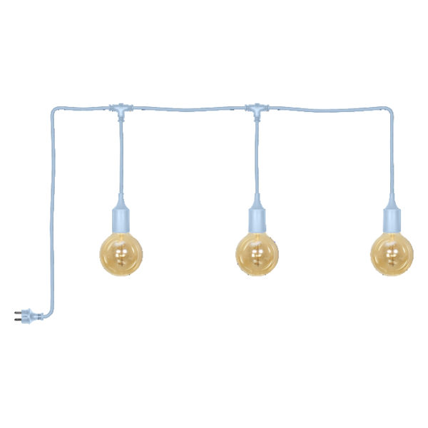 ENDURA® Decor Portable Pendant 7m 3X4W 820 Plug E27 Blue
