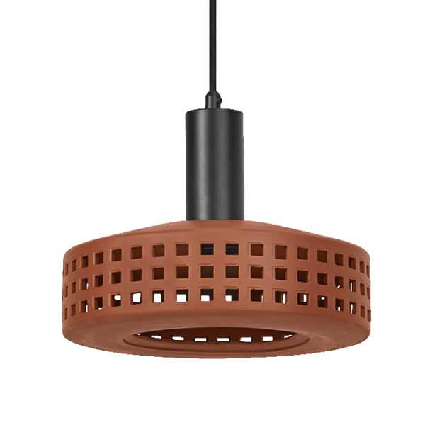 Decor Clay Windows Pendant 1XE27 Brown