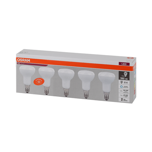 LV R50 60 7SW/865 230V E14 Экопак1X5  RU OSRAM