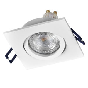 Spot Set Recess GU10 Adjustable Square Click 4.5W 827 White