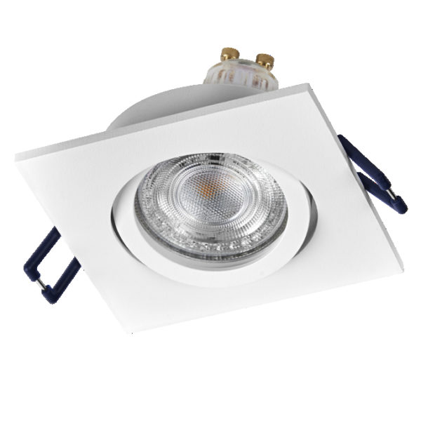 Spot Set Recess GU10 Adjustable Square Click 4.5W 827 White Spot Set Recess GU10 Adjustable Square Click 4.5W 827 White