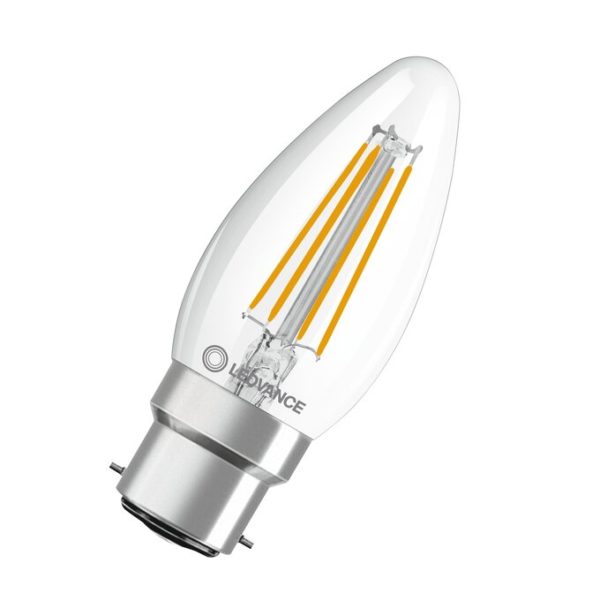 LED Classic B 40 Filament P 4W 827 Clear B22d LED Classic B 40 Filament P 4W 827 Clear B22d