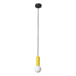 Decor Conrete Mic Pendant 1XG9 Yellow