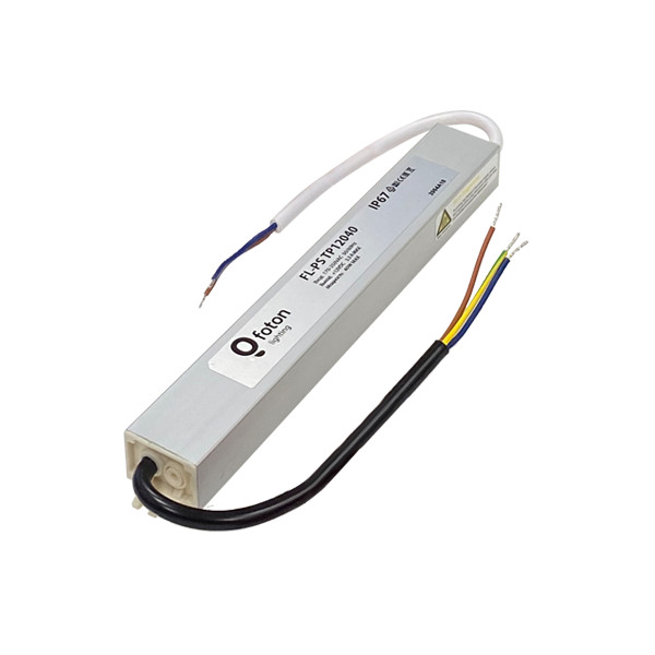 FL-PS TP12030 Pout= 30Вт, Uout=12В, Uin=175-240В, IP67, 220x30x20mm,   210г - метал. герм. транс-тор