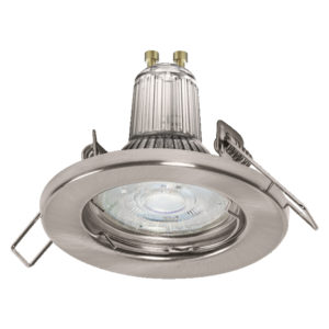 Spotlight Recess Set Incl. Osram LED 5x2.6W GU10 Brushed Nickel