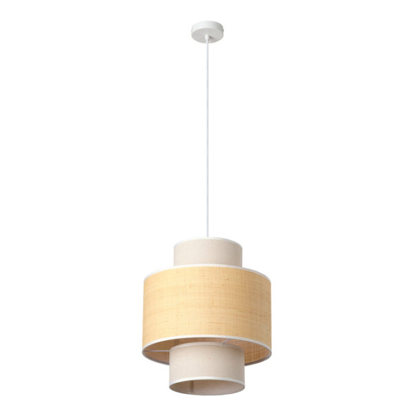 Decor Wrap Cylinder Pendant E27 Beige Decor Wrap Cylinder Pendant E27 Beige