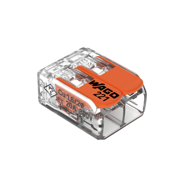 221-412 2 конт., многоразовая, 32A 450V - клеммная колодка WAGO (100) 221-412 2 конт., многоразовая, 32A 450V - клеммная колодка WAGO (100)