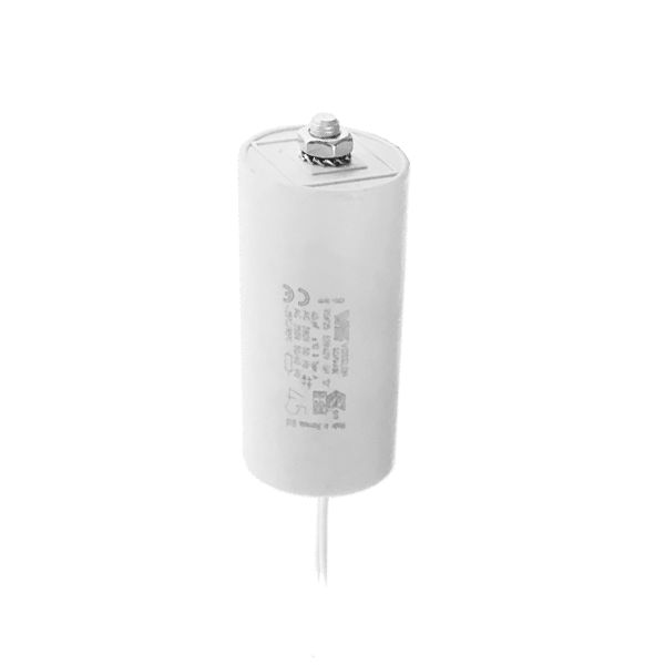 VS 40 мкФ ±10% 250V d45xl88 -25С/+85С M8x10 (Пласт. корпус/провода 200мм) - Конденсатор VS 40 мкФ ±10% 250V d45xl88 -25С/+85С M8x10 (Пласт. корпус/провода 200мм) - Конденсатор