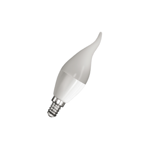 FL-LED CA37 5.5W E14 4200К 220V 510Лм 37*108мм FOTON_LIGHTING  -  лампа свеча на ветру
