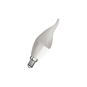 FL-LED CA37 9W E14 6400К 220V 840Лм 37*108мм FOTON_LIGHTING  -  лампа свеча на ветру