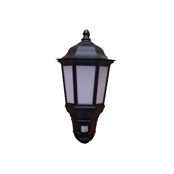 SEMILANTERN E27 S BK IP44, sensor  - уличн. БРА(классик) - LEDV ECOCLASS свет-к