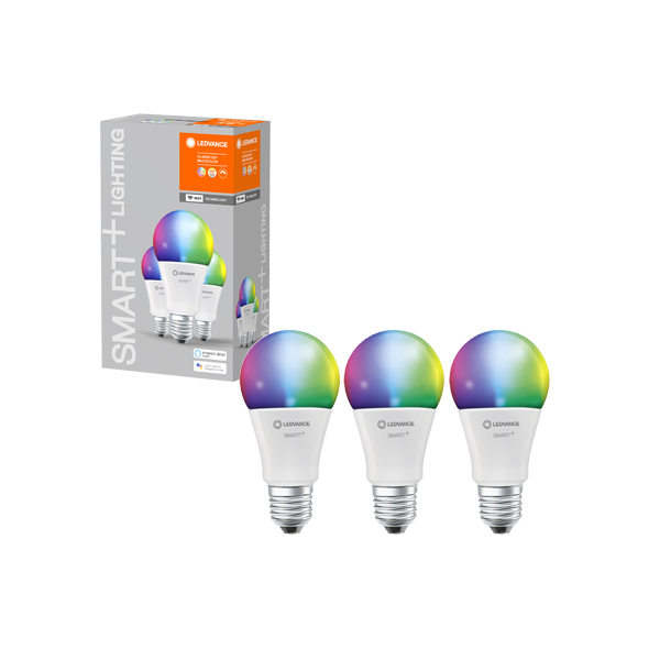 WiFi Classic A Dimm 100 14 W/ RGBW 2700K...6500K E27 1521Lm Экопак1X3 RU LEDV WiFi Classic A Dimm 100 14 W/ RGBW 2700K...6500K E27 1521Lm Экопак1X3 RU LEDV