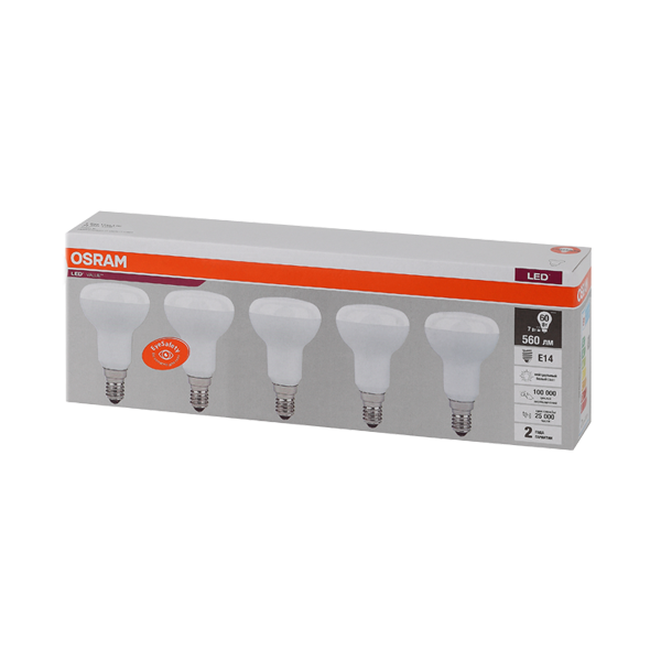 LV R50 60 7SW/840 230V E14 Экопак1X5  RU OSRAM