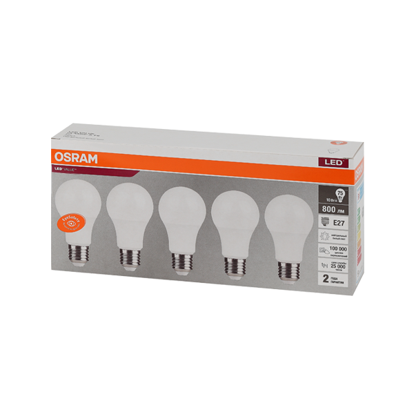LVCLA75 10SW/840 230V E27 Экопак1X5 RU OSRAM LVCLA75 10SW/840 230V E27 Экопак1X5 RU OSRAM