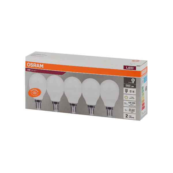 LVCLP60 7SW/830 230V E14 Экопак1X5 RU OSRAM LVCLP60 7SW/830 230V E14 Экопак1X5 RU OSRAM