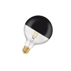 Vintage 1906 LED CL GLOBE125  MIRROR BLACK   FIL  55  7W/827 E27 178x125мм - глоб OSRAM
