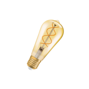 Vintage 1906 LED CL Edison  FIL-спираль GOLD 25  non-dim  5W/820 E27 140x64мм - капля OSRAM