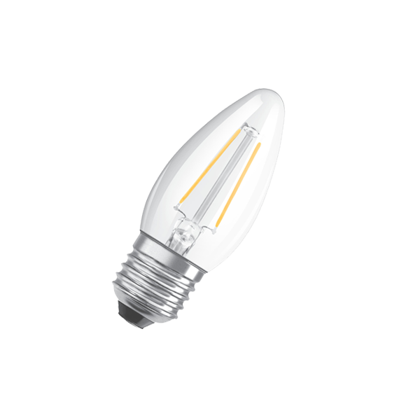 5W/827 (=60W) E27 LED Star FIL прозрачная - LED лампа свеча OSRAM