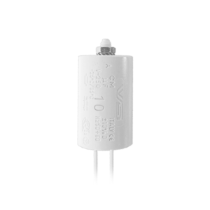 VS 10 мкФ ±10% 250V d33x63 -25C/+85C M8x10 (Пласт. корпус/провода 250мм) - Конденсатор VS 10 мкФ ±10% 250V d33x63 -25C/+85C M8x10 (Пласт. корпус/провода 250мм) - Конденсатор