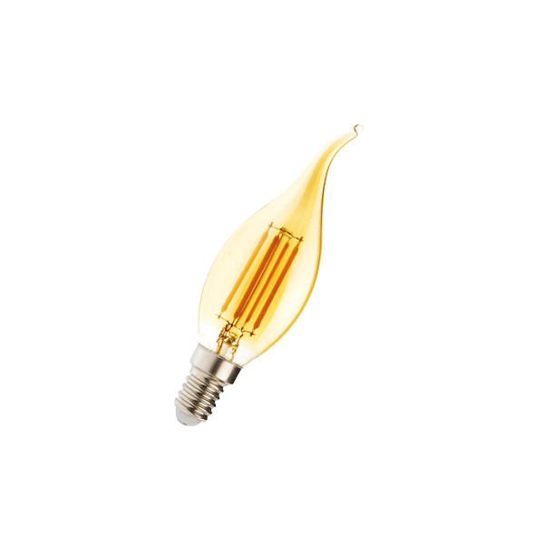 FL-LED Vintage CA35 6W E14 2200К 220V 600Лм 35*117 мм FOTON_LIGHTING  -  лампа свеча на ветру