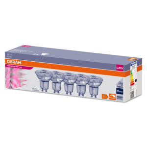 4.5W/940 (=50W) DIM GU10 230V 36°  PARATHOM PAR16 ( УПАК 5 ЛАМП ) - LED лампа OSRAM