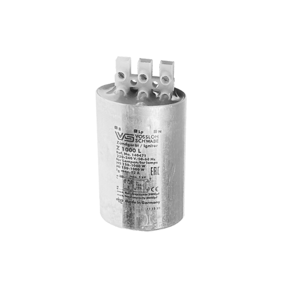 Z 1000 L 220-240V 12A 4-5kV d50x97 20м (МГЛ/ДНаТ 150-1000W) - ИЗУ VS Z 1000 L 220-240V 12A 4-5kV d50x97 20м (МГЛ/ДНаТ 150-1000W) - ИЗУ VS