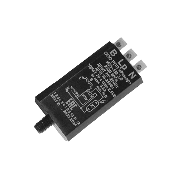ИЗУ-1М  3,0   35/250 220V 50Гц 3конт послед  86х35х28мм (ДРИ 35-250W/ДНаТ 70-250W) - Ремар