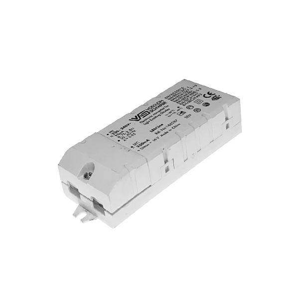 VS ECXd IP20 DIM (L,C_TRIAC) 350.049 350mA 45-55V/15W 120x27x42мм - драйвер VS VS ECXd IP20 DIM (L,C_TRIAC) 350.049 350mA 45-55V/15W 120x27x42мм - драйвер VS