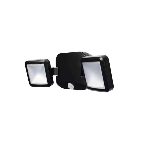 BATTERY LED SPOTLIGHT DOUBLE BK 10W 480lm 4000K сенсор - уличн ночник LEDV