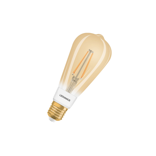 ZigBee  FIL Edison Dimm  55 6 W/2400K E27 680Lm 15000h d64*162 золотистая - лампа FIL LEDVANCE