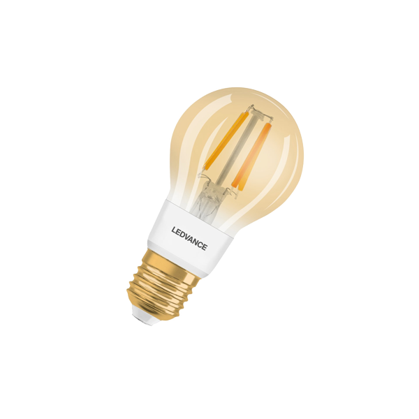 ZigBee  FIL Classic A Dimm  55 6 W/2400K E27 680Lm 15000h d60*114 золотистая - лампа FIL LEDVANCE