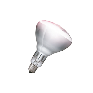 PHILIPS  R125  IR250CH  E27 230-250V d125x173 прозрачная - инфракрасная лампа